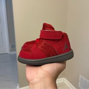 Nike Air Jordan Flight Toddlers Basketball Shoe Size 5c All Red Black 828244-600